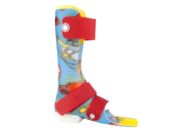 Pediatric AFO with colorful design